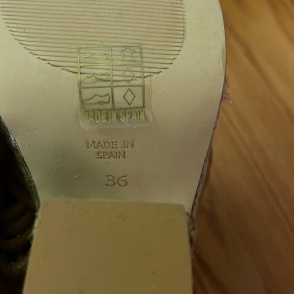 Anthropologie Raffia Platform Heels. - Picture 5 of 5